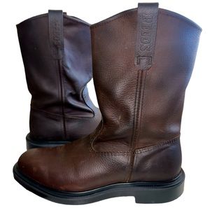 Red Wing Roper Boots Dark chocolate brown Size 8 EE Wide